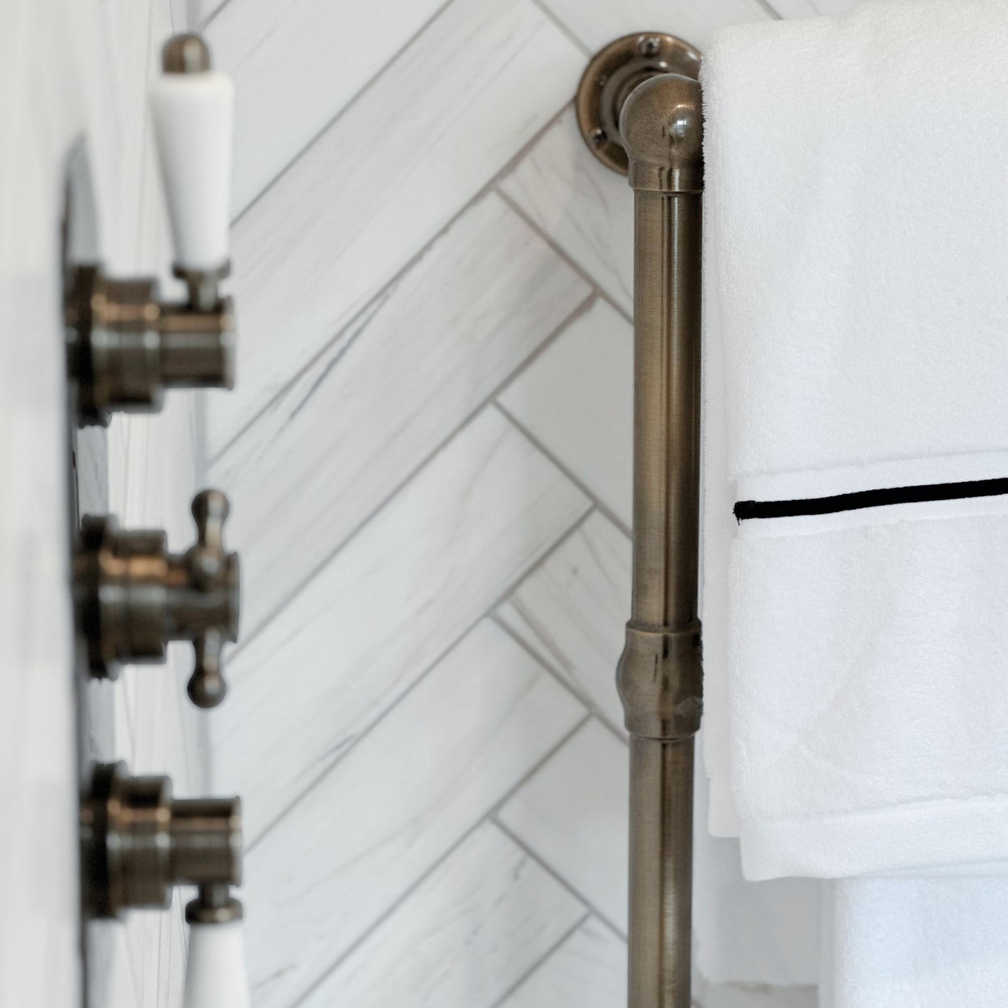 Corded Stripe Hand Towel