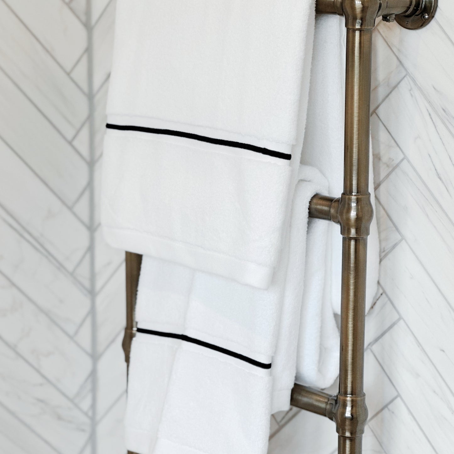 Corded Stripe Bath Towel