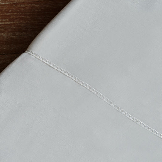 Heritage Collection Heirloom Hemstitch Duvet Cover - White