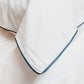 Island Pillowcase- White With Boston Blue Trim