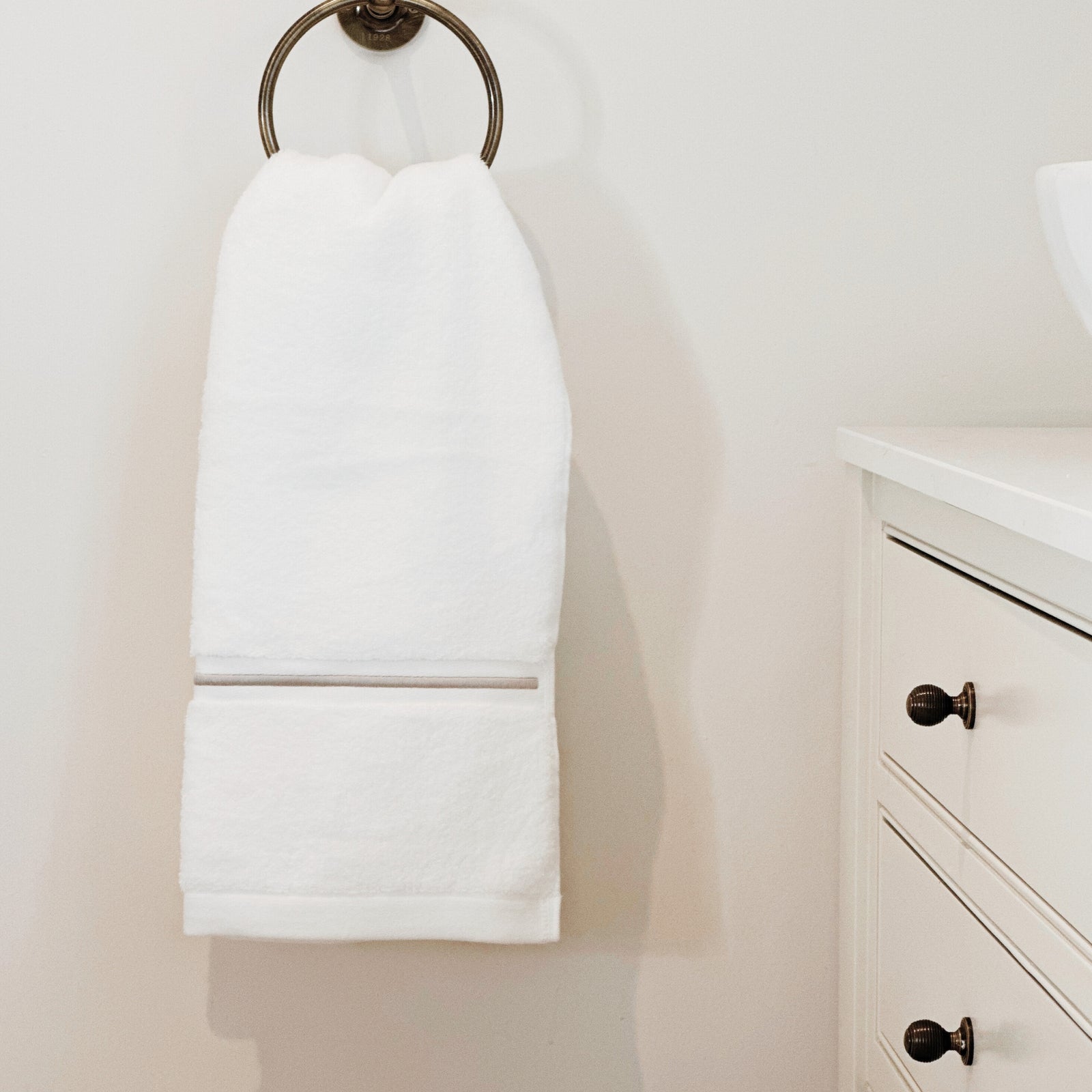 Corded Stripe Hand Towel