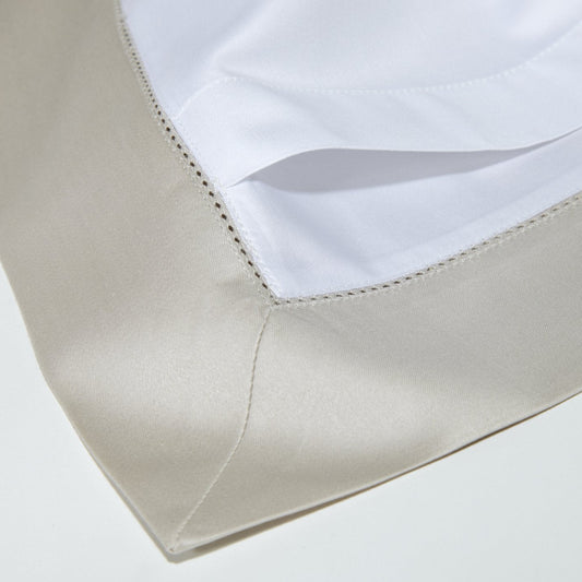 Heritage Collection Heirloom Hemstitch Oxford Pillowcase - Silver