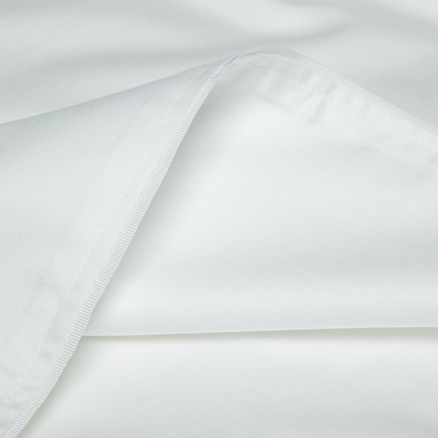 'Classic' Duvet Cover – White with White Trim - Josephine Home