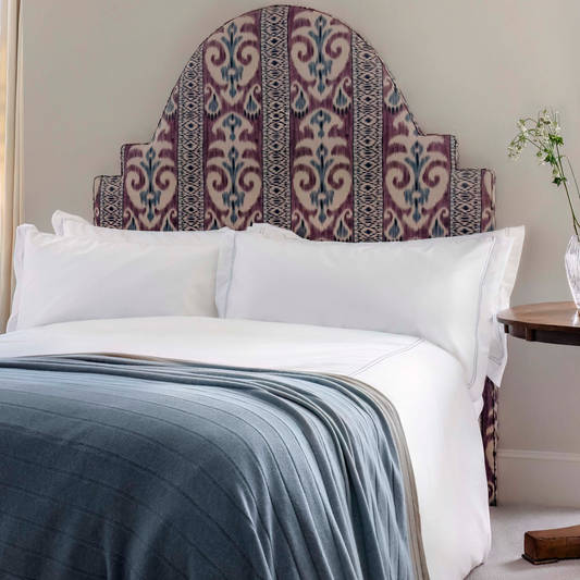 The Restoration Collection Double Hemstitch Duvet Cover - Ethereal Blue - London and Avalon
