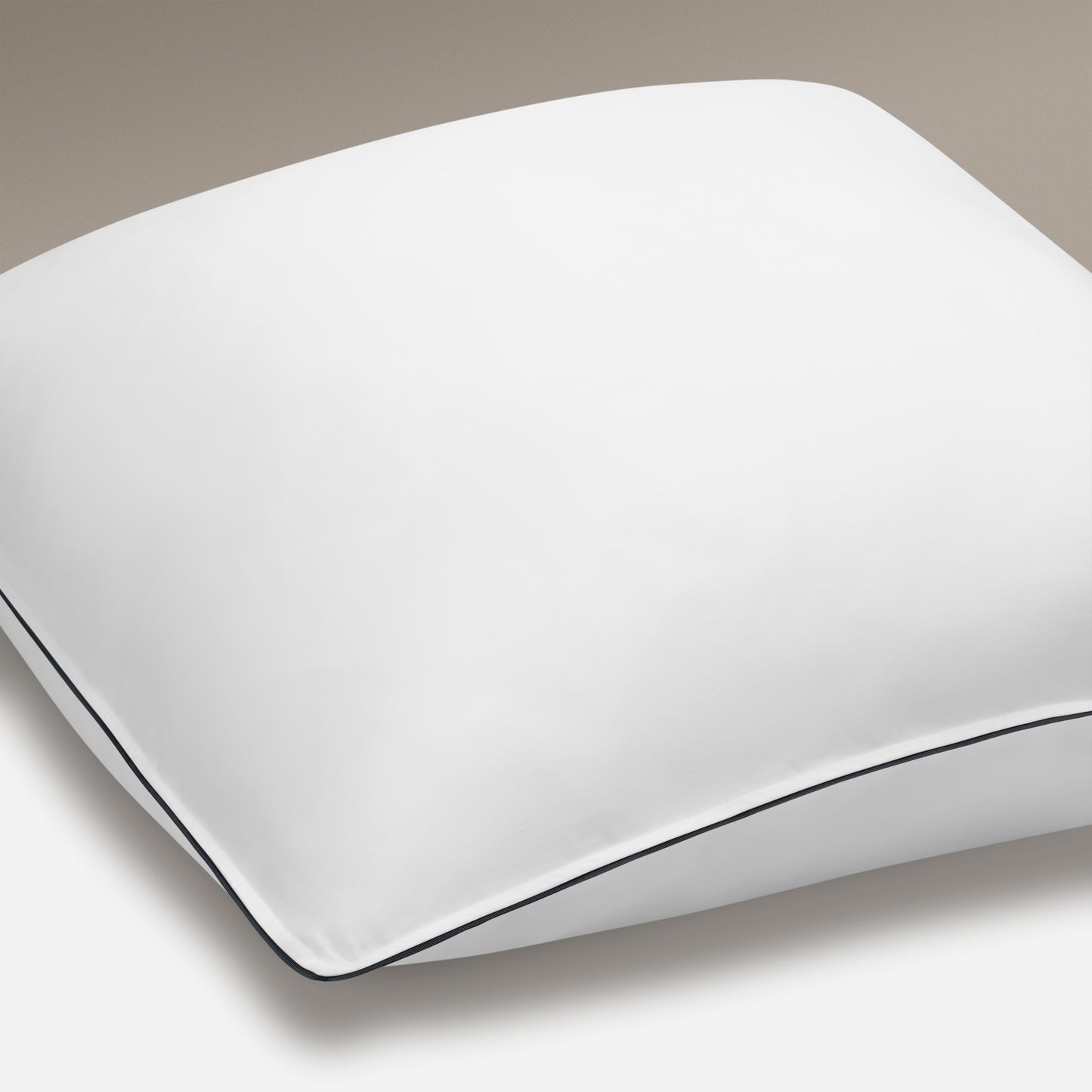 Island Pillowcase - White With Navy Trim