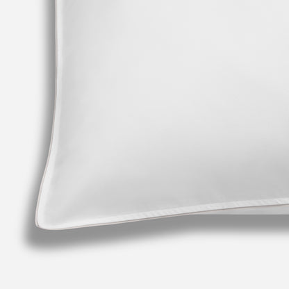 Island Collection Signature Style Pillowcase - White With Silver Trim