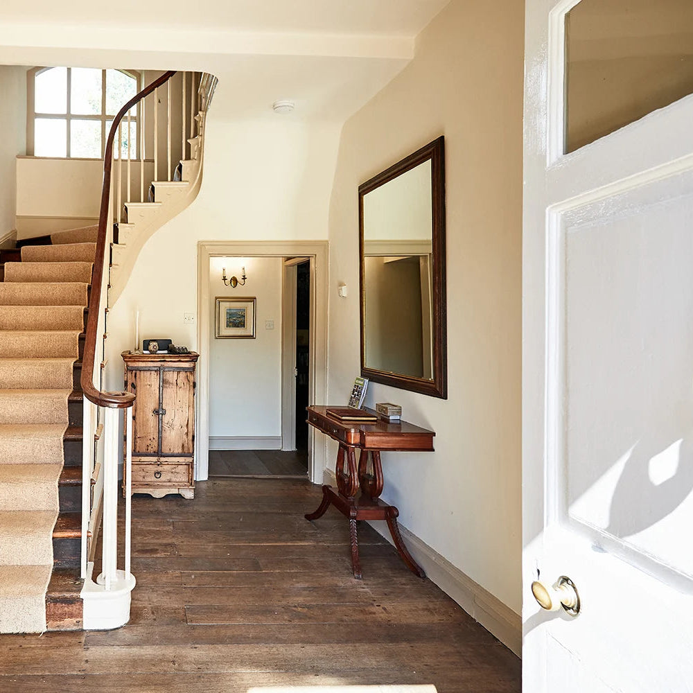 The Restoration Collection Double Hemstitch Duvet Cover - Fawn Beige