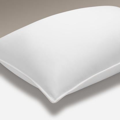 Heritage Collection Signature Style Housewife Pillowcase - White With Silver Trim