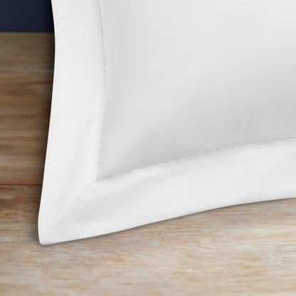 Heritage Collection Signature Style Oxford Pillowcase - White With White Trim