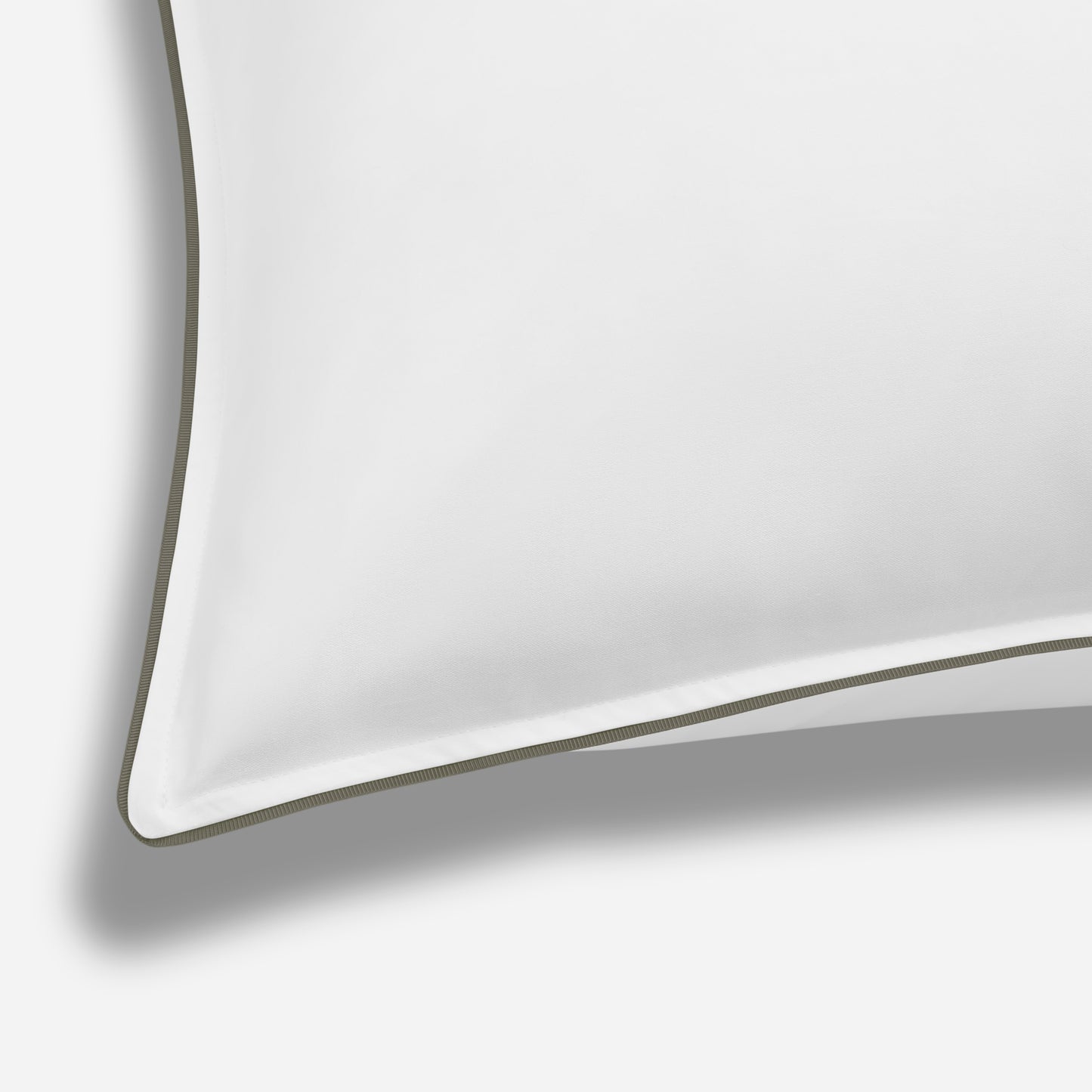 Heritage Pillowcase- White With Canopy Green Trim