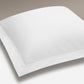 Island Oxford Pillowcase - White With Silver Trim