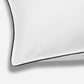 Island Pillowcase - White With Navy Trim