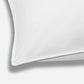 Island Pillowcase- White With Boston Blue Trim