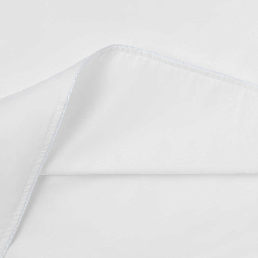 Island Collection Signature Style Duvet Cover - White With White Trim