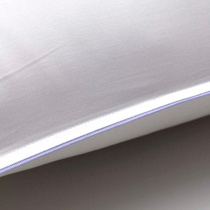 Heritage Pillowcase White With Lilac Trim London and Avalon