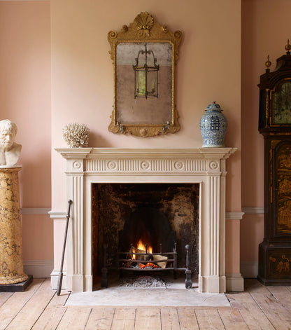 The Restoration Collection Double Hemstitch Duvet Cover - Jonquil Pink