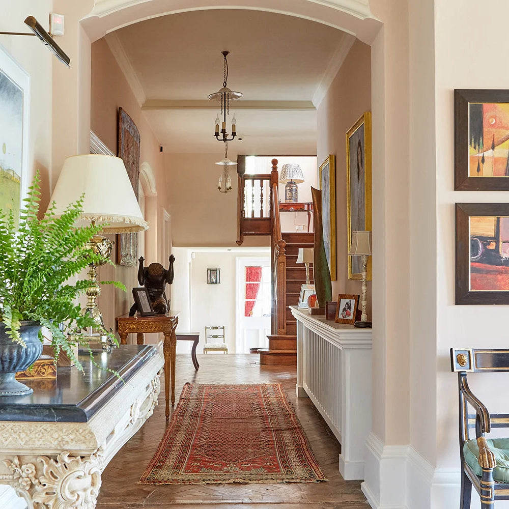 The Restoration Collection Double Hemstitch Duvet Cover - Jonquil Pink