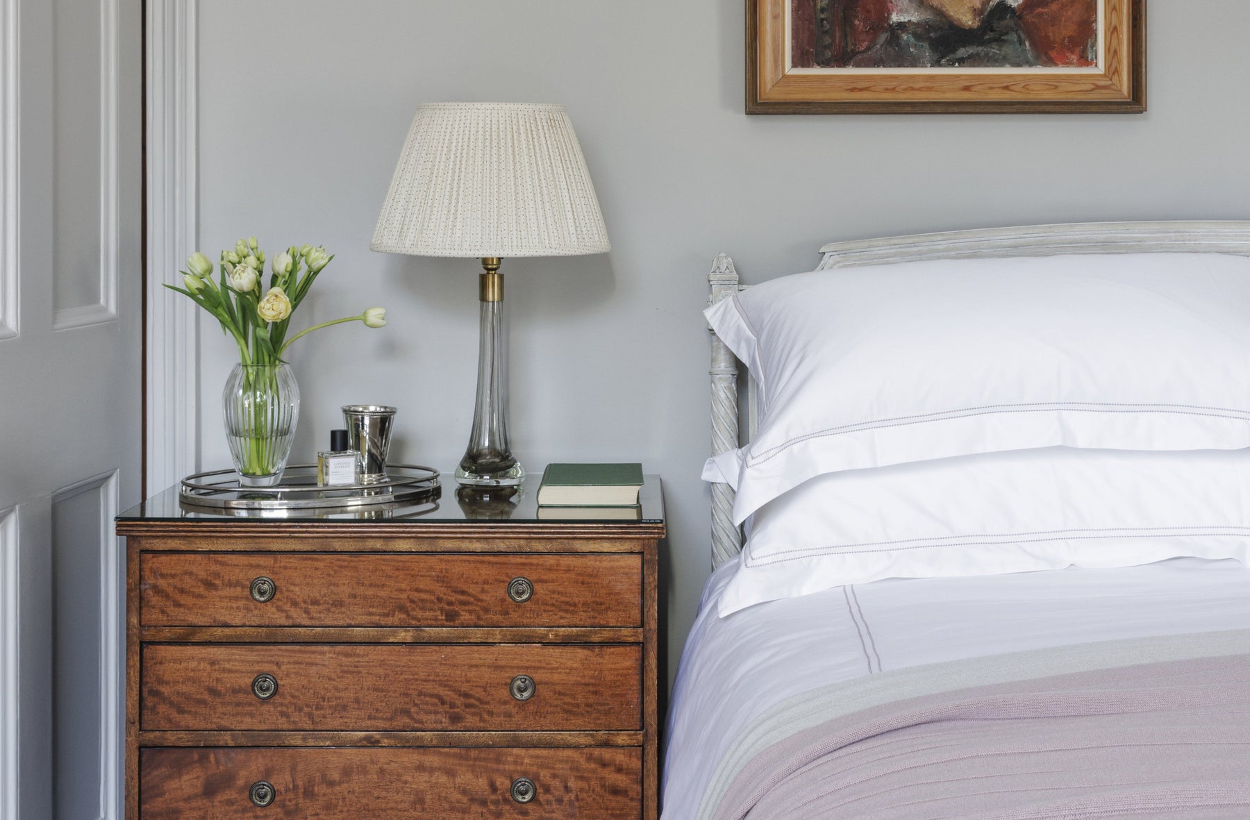 The Restoration Collection Double Hemstitch Duvet Cover - Jonquil