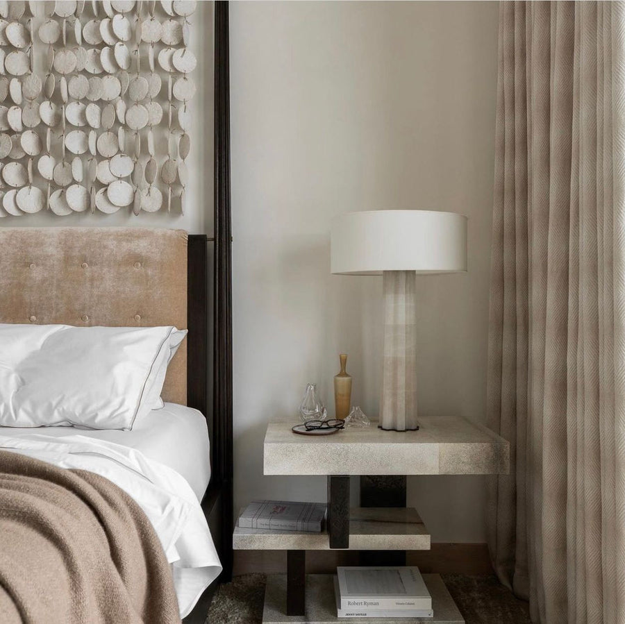 Island Collection Signature Style Duvet Cover - White with Silver Trim - London and Avalon
