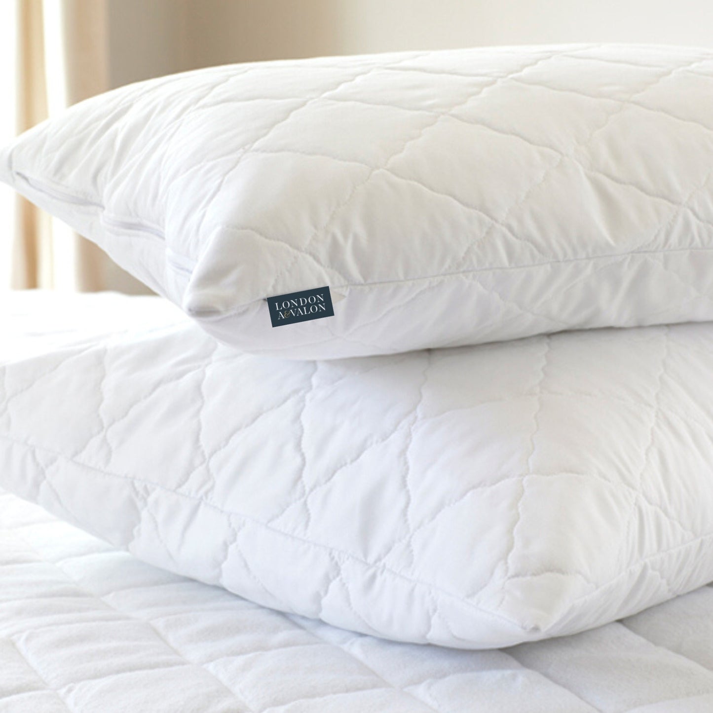 Quilted COOLMAX® Pillow Protector - London and Avalon