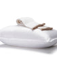 Heritage Travel Pillowcase - White With Silver Trim - 30x40cm
