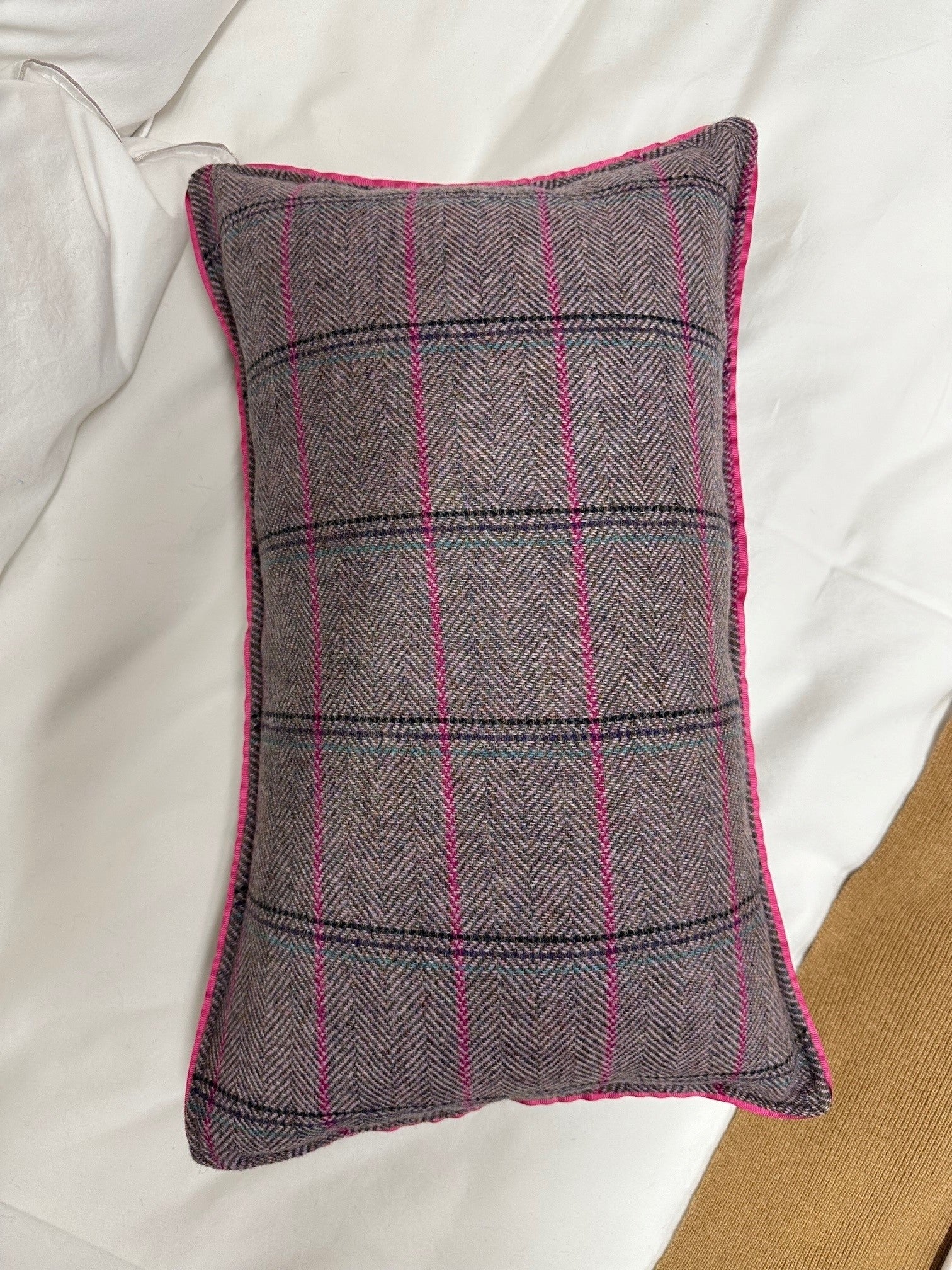 Tweed Cushion Covers - Pink - London and Avalon