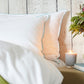 Island TC300 Pillowcase - White With Aquamarine Trim - London and Avalon