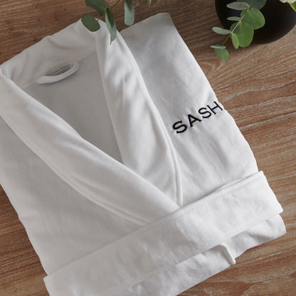 Luxurious Cotton & Linen Bathrobe - London and Avalon