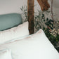 Organic 300 Thread Count -100% Egyptian Cotton Duvet Cover - White With Trim - London and Avalon