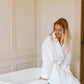 Luxurious Cotton & Linen Bathrobe - London and Avalon