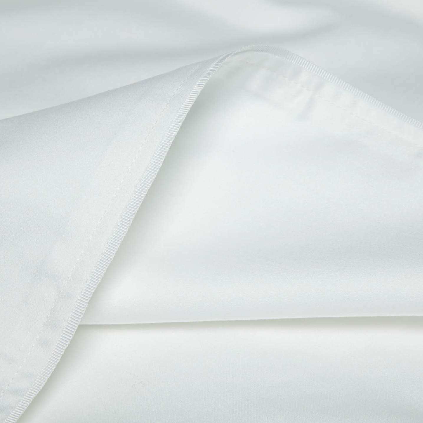  'Classic' Duvet Cover – White with White Trim - Josephine Home