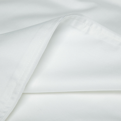  'Classic' Duvet Cover – White with White Trim - Josephine Home