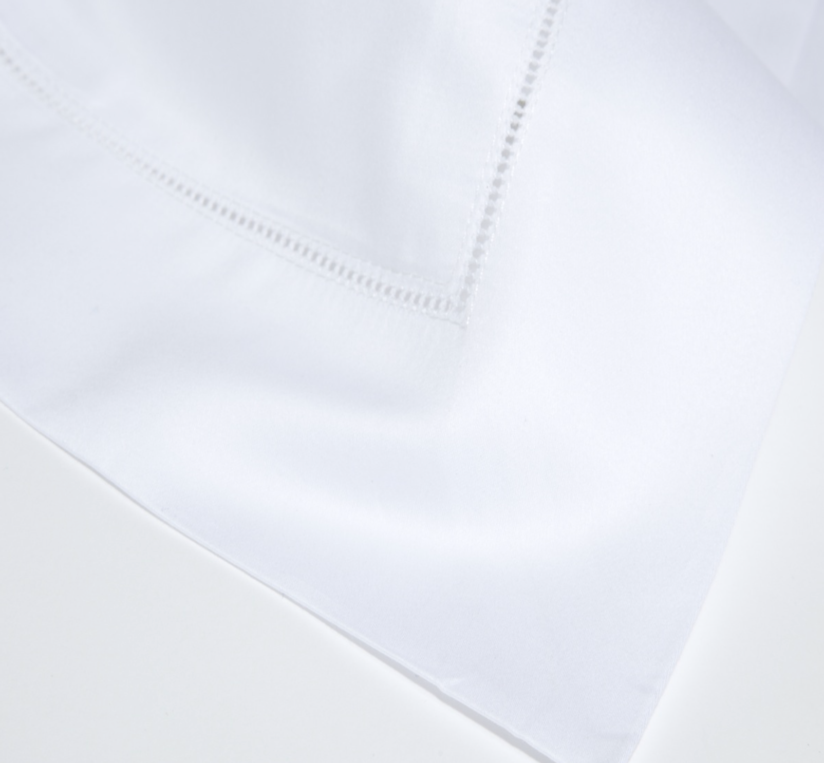 The Hemstitch Duvet Cover – White - Josephine Home