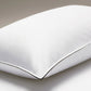 'Classic' Housewife Pillowcase – White with Grosgrain Trim - Josephine Home