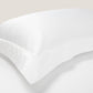 The Hemstitch Oxford Pillowcase – White - Josephine Home